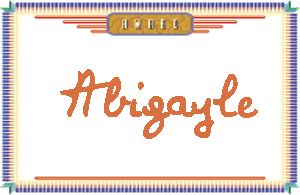 AbigayleдӢ