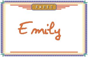 Emily的手写英文